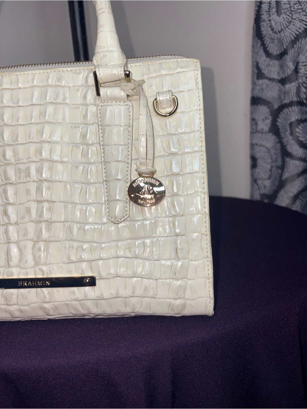 Brahmin Cami Anchor Melbourne Leather Satchel
**No Crossbody Strap** - Picture 10 of 10